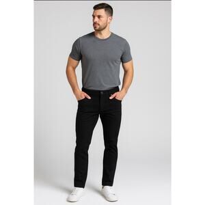Barbell Apparell Mens Chino Pant 30 Black Straight Athletic Performance $138